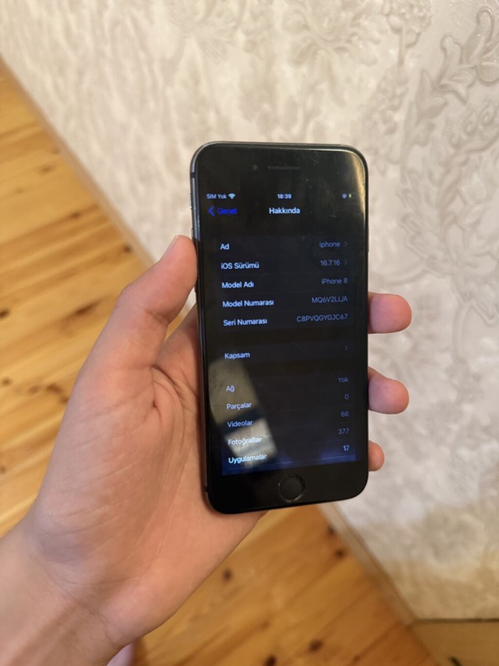 IPhone 8, Qara, Simsiz şarj — Apple iPhone, Digah (2)