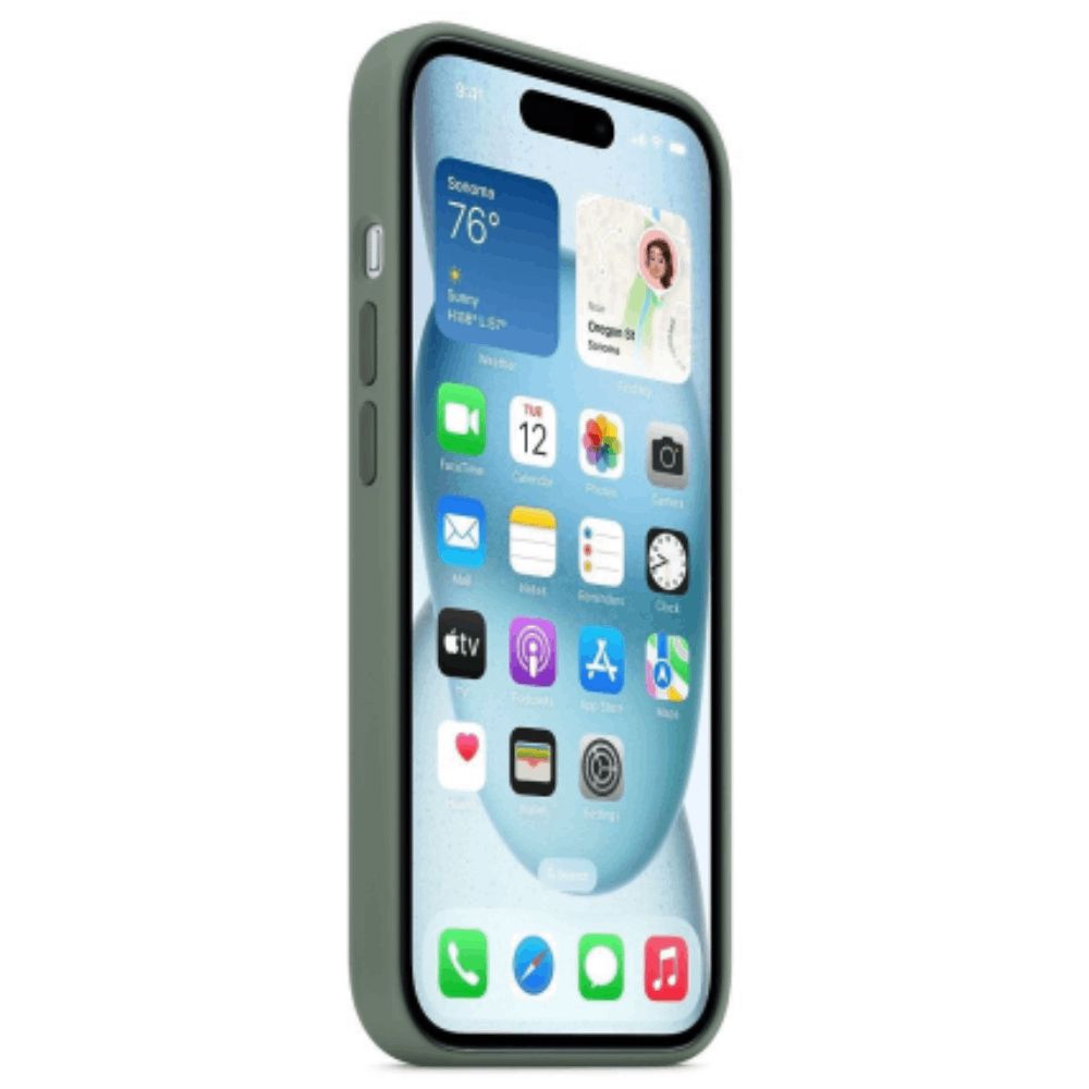 Qoruyucu örtük Apple iPhone 15 Plus Silicone Case W/MagSafe Cypress MT183ZM/A — Çexollər, Bakı (4)