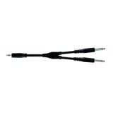Proel BULK505LU18 Y-Type 3.5 mm Stereo Jack - 2 X 6.3 mm Mono Jack — Musical Instruments — Accessories