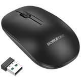 Mouse Borofone BG14 Planet 2.4G Business Wireless Black — Keyboards & Mice