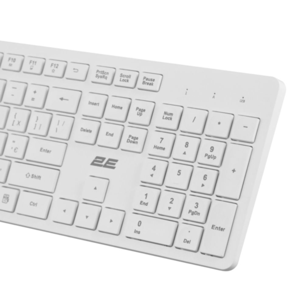 Klaviatura 2E KS260 2E-KS260WWH White — Klaviaturalar və siçanlar, Bakı (2)