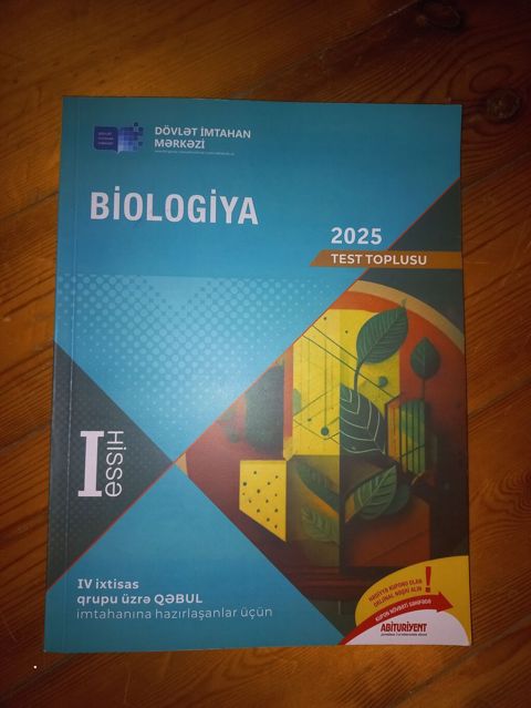 Məhsul: “Biologiya 2025 – Test Toplusu (I hissə)” Nəşriyyat: Dövlət — Bakı