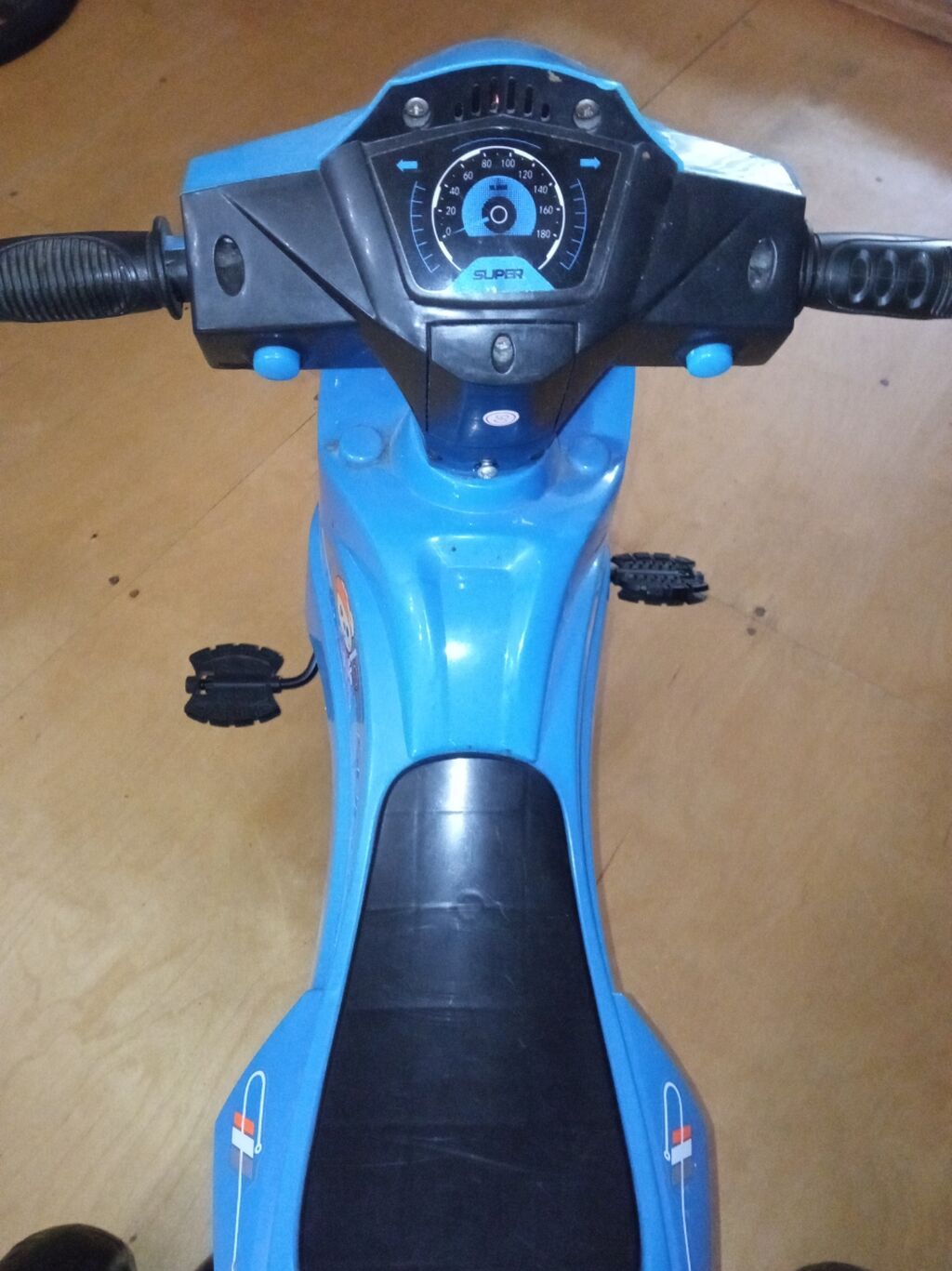 Uşaq üçtəkərli velosiped/moped tipi pedallı skuter - Rəng: mavi, qara — Uşaq velosipedləri, Bakı (3)