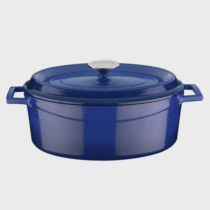 Qazan Lava Oval 23x29 sm Göy — Bişirmə qabları, Bakı