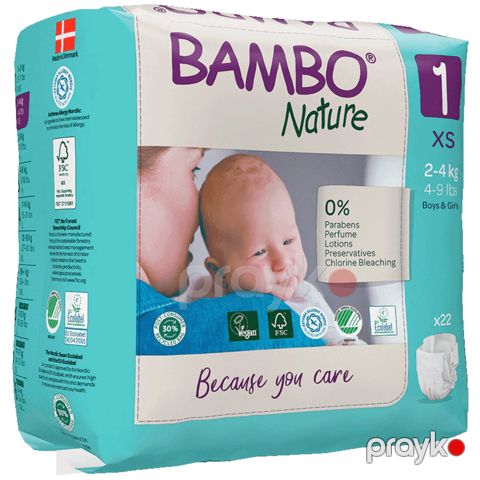 Uşaq bezləri Bambo Nature 1 22 ədəd 1000019251 — Bakı