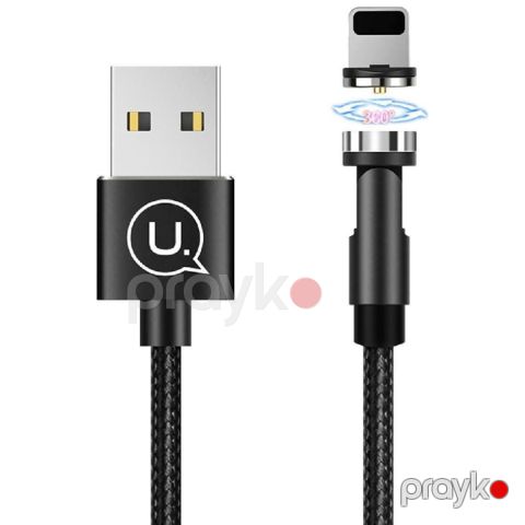 Naqil Usams US-SJ472 U59 USB Type-A to Lightning 1 m SJ472USB01 Black — Bakı