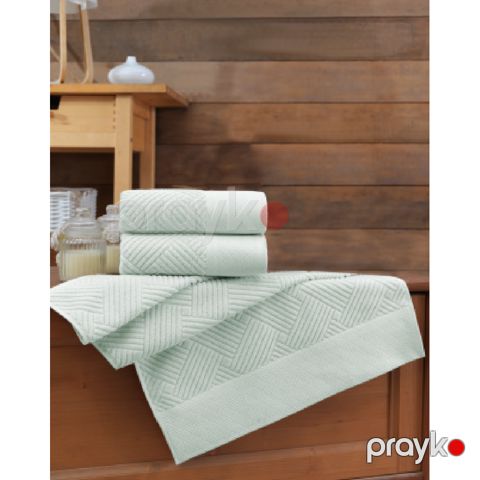 Dəsmal hamam üçün Şahəsər Esse 70×140 Açıq yaşıl — Bakı