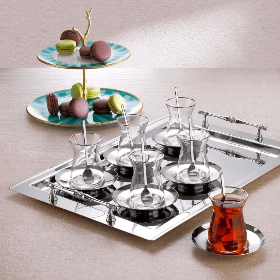 Çay üçün fincan dəsti Schafer Karla 19 parça 8699131858905 (Gümüşü) — Ev texnikası, Bakı (2)