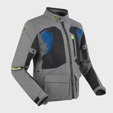 Gödəkçə berıng veste bakundu grıs/noır/bleu (XXL) — მოტოეკიპირება