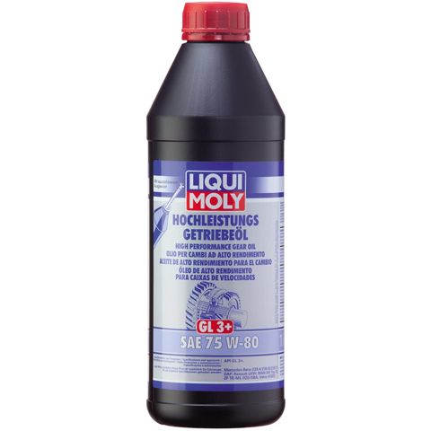 Sürətlər qutusu üçün yağ Liqui Moly Hochleistungs-Getriebeöl GL3+ SAE 75W-80 7584/4427 1 lt — Bakı