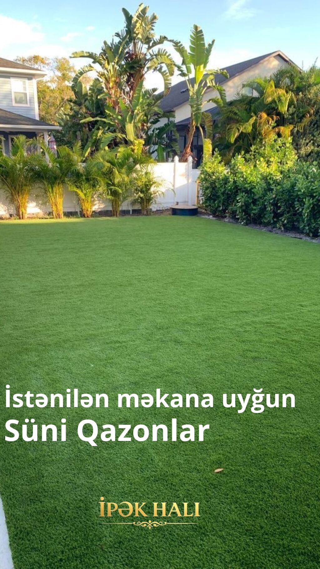 Hər fəsildə yaşıl görünən məkanlar üçün ideal seçim Süni — Təmir və inşaat, Digah