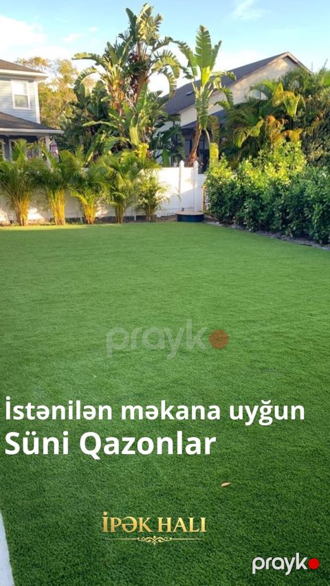 Hər fəsildə yaşıl görünən məkanlar üçün ideal seçim Süni