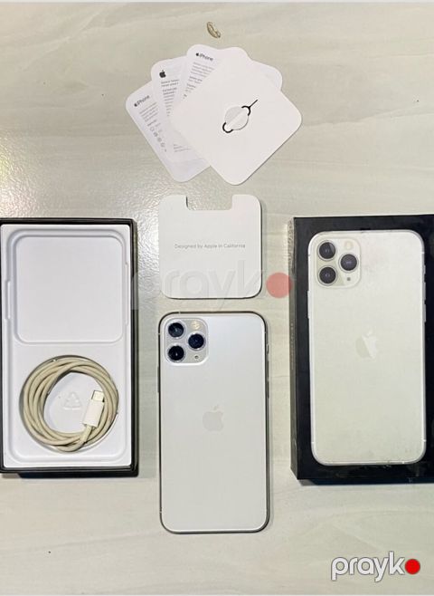 IPhone 11 Pro, 256 GB, Gümüşü, Zəmanət, Kredit, Simsiz şarj