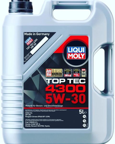 Avtomobil mühərrik yağı Liqui Moly Top Tec 4300 5W-30 5L (2324/8031) — Bakı