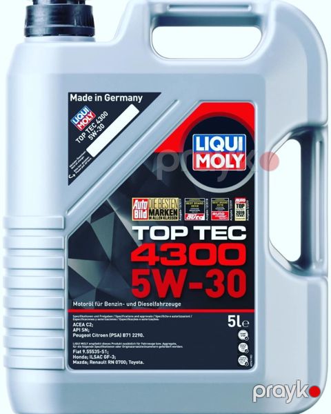 Avtomobil mühərrik yağı Liqui Moly Top Tec 4300 5W-30 5L (2324/8031) — Bakı
