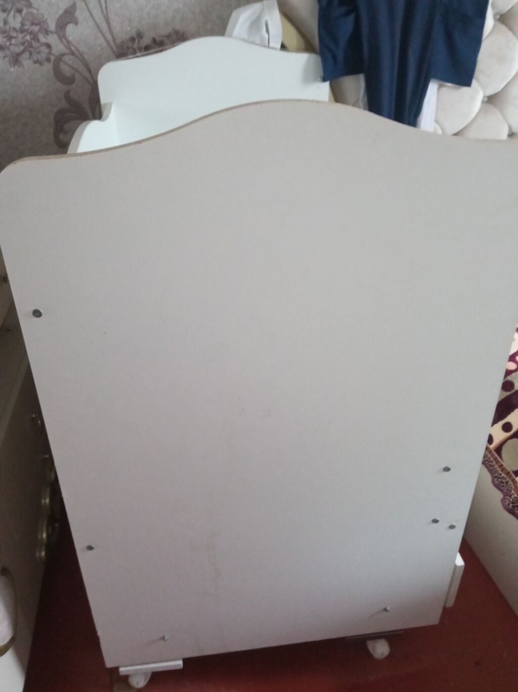 Oğlan və qız üçün, İşlənmiş, Dördbucaq, Beşik, Dəstsiz, Matras ilə, Yellənmə mexanizmsiz — Mebel, Bakı (2)