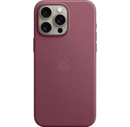 Çexol Apple iPhone 15 Pro Max FineWoven Case with MagSafe Mulberry (MT4X3ZM/A) — Bakı