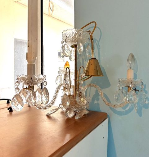 Çılçıraq, 3 lampa, Xrustal — Masazır