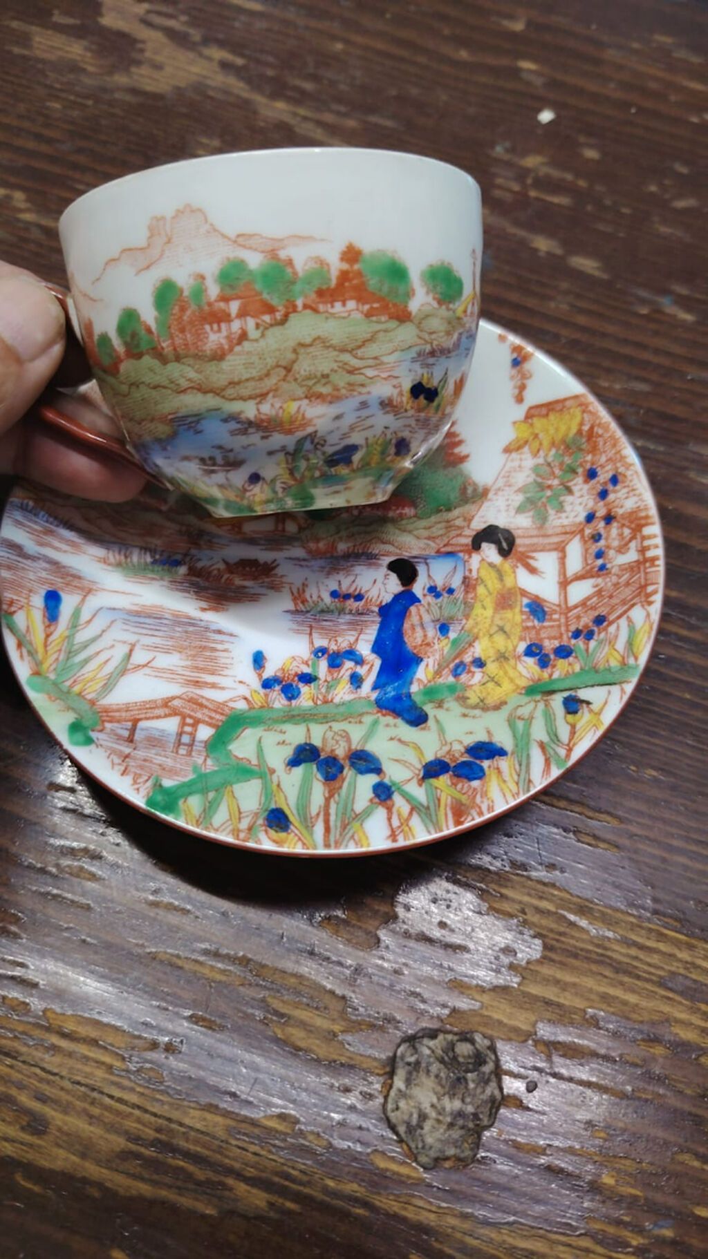 Винтажный японский костяной фарфоровый набор — Mallar, Bakı (4)
