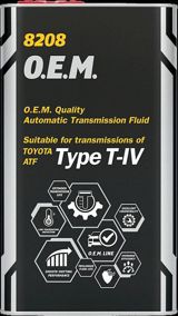 Sürətlər qutusu üçün yağ Mannol Automatic Special Toyota T-IV 4 lt Metal — Transmissiya yağları