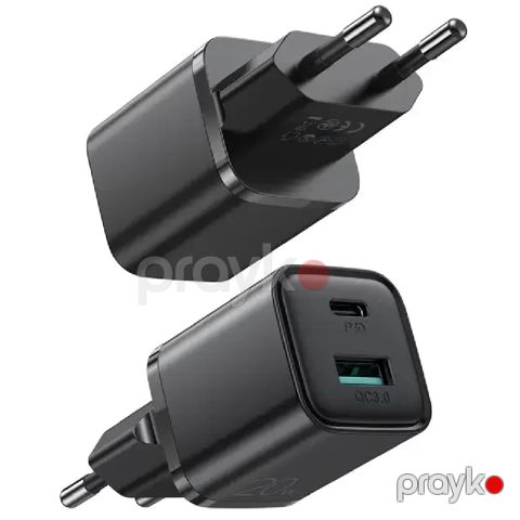 Adapter Joyroom 20W Dual Port L-QP207 Black — Bakı