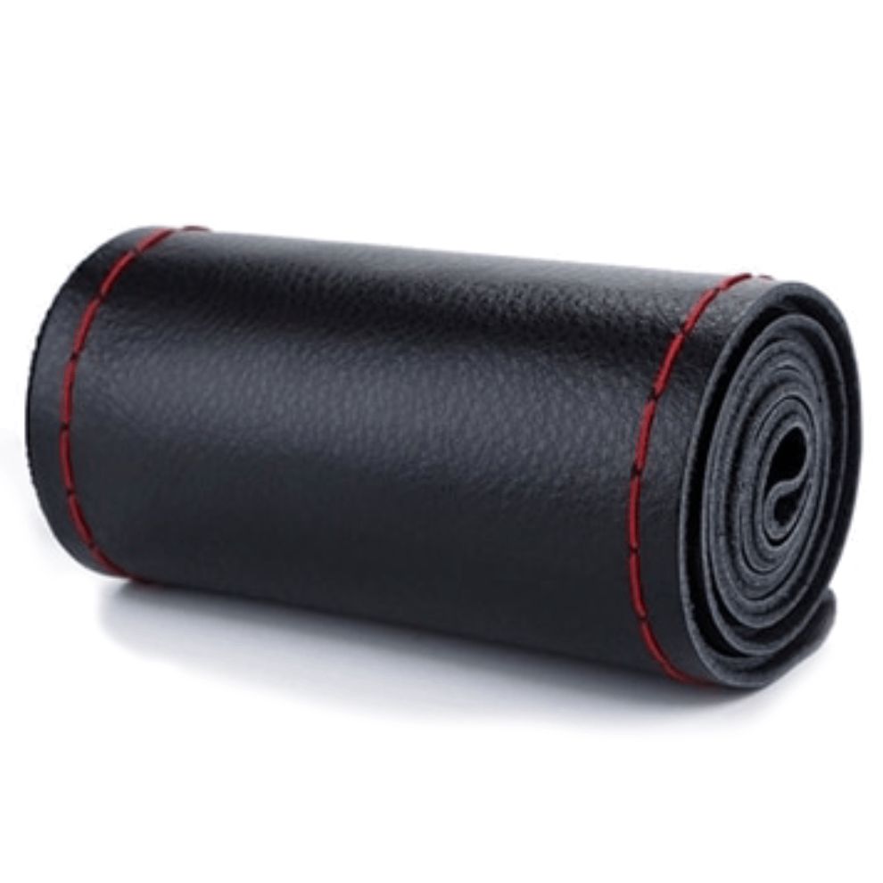 Sükan üçün örtük Nurmani 38 sm Plain Style Black, Red Thread — Mallar, Bakı (2)
