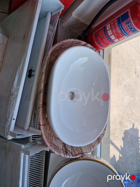 Masaüstü qoyulan seramik əl-üz yuma qabları (lavabolar) Məhsul — Novxanı