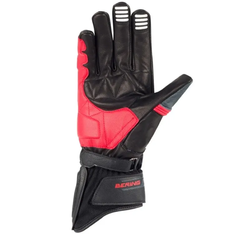 Əlcək berıng gloves snap (ce) BGR198 black/grey/red T9 (m) — Мотоэкипировка