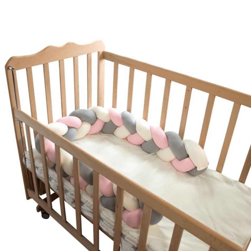 Çarpayı üçün hörülmüş bamper Sevi Bebe 3in1 Pink — Uşaq otağı, Bakı (3)