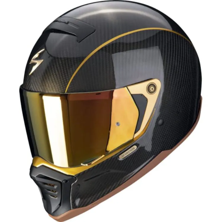Dəbilqə scorpıon helmet EXO-HX1 carbon se black-gold XXL — Bakı