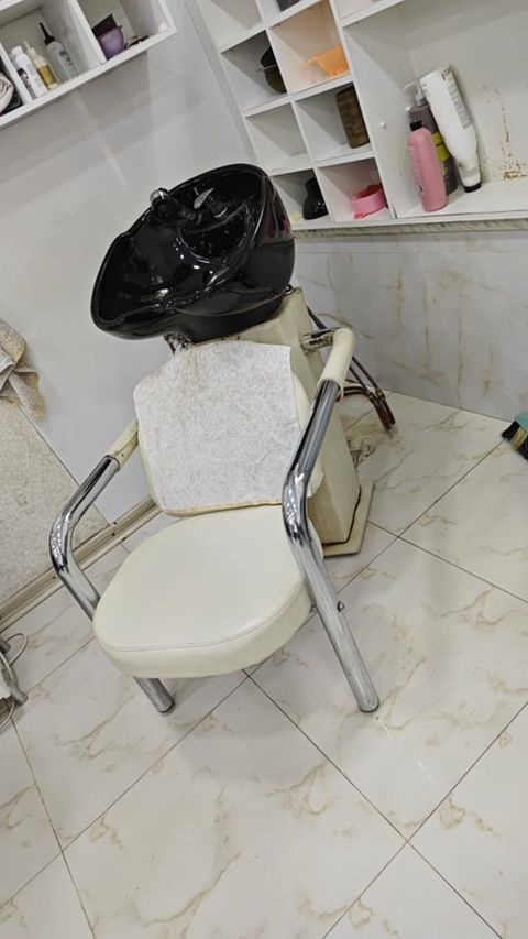 Salon üçün saç yuma stansiyası - Qara rəngli, dərin keramik/yüksək — Bakı