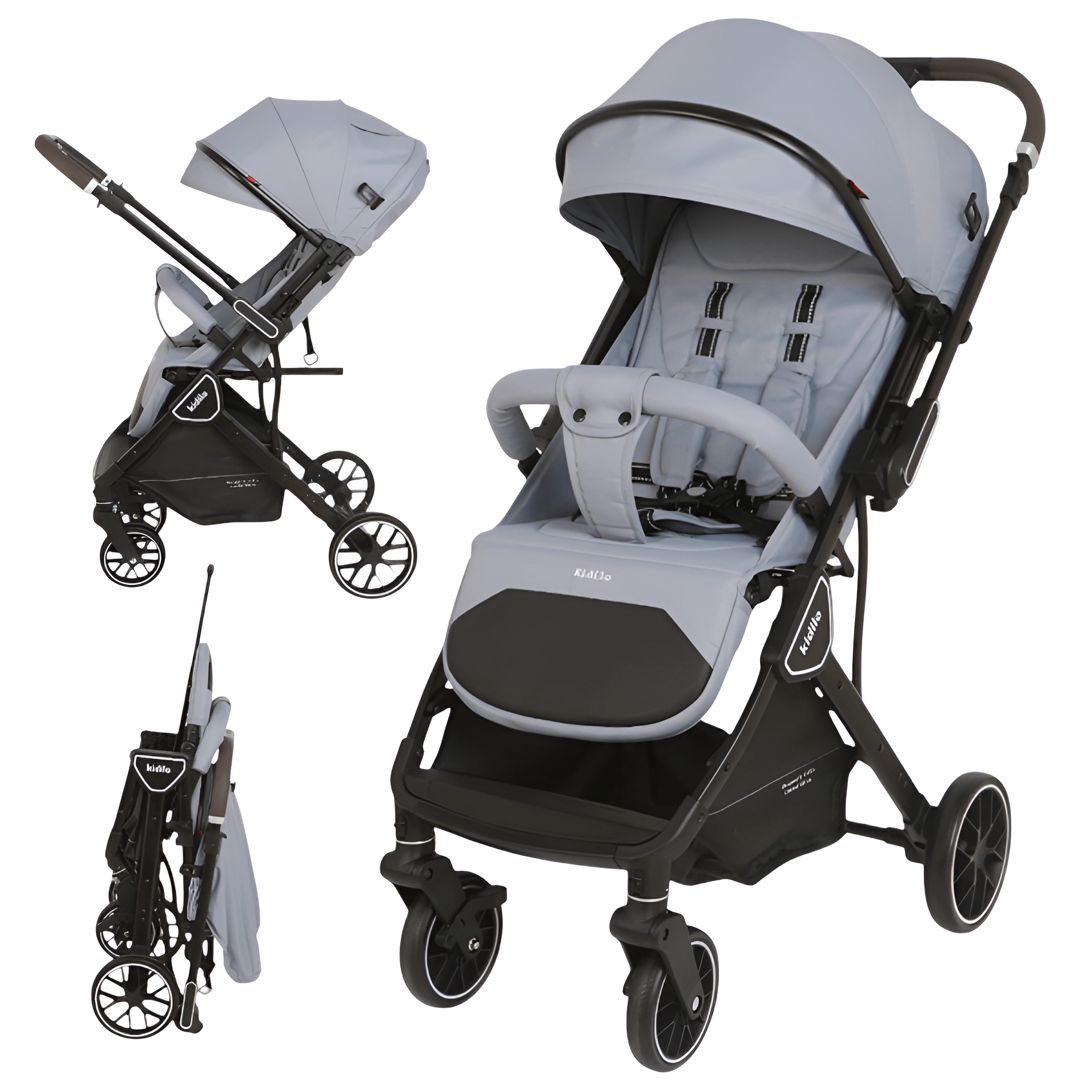 Uşaq arabası Kidilo K-919 Lite Grey — Arabalalar və avtokresloları, Bakı (3)