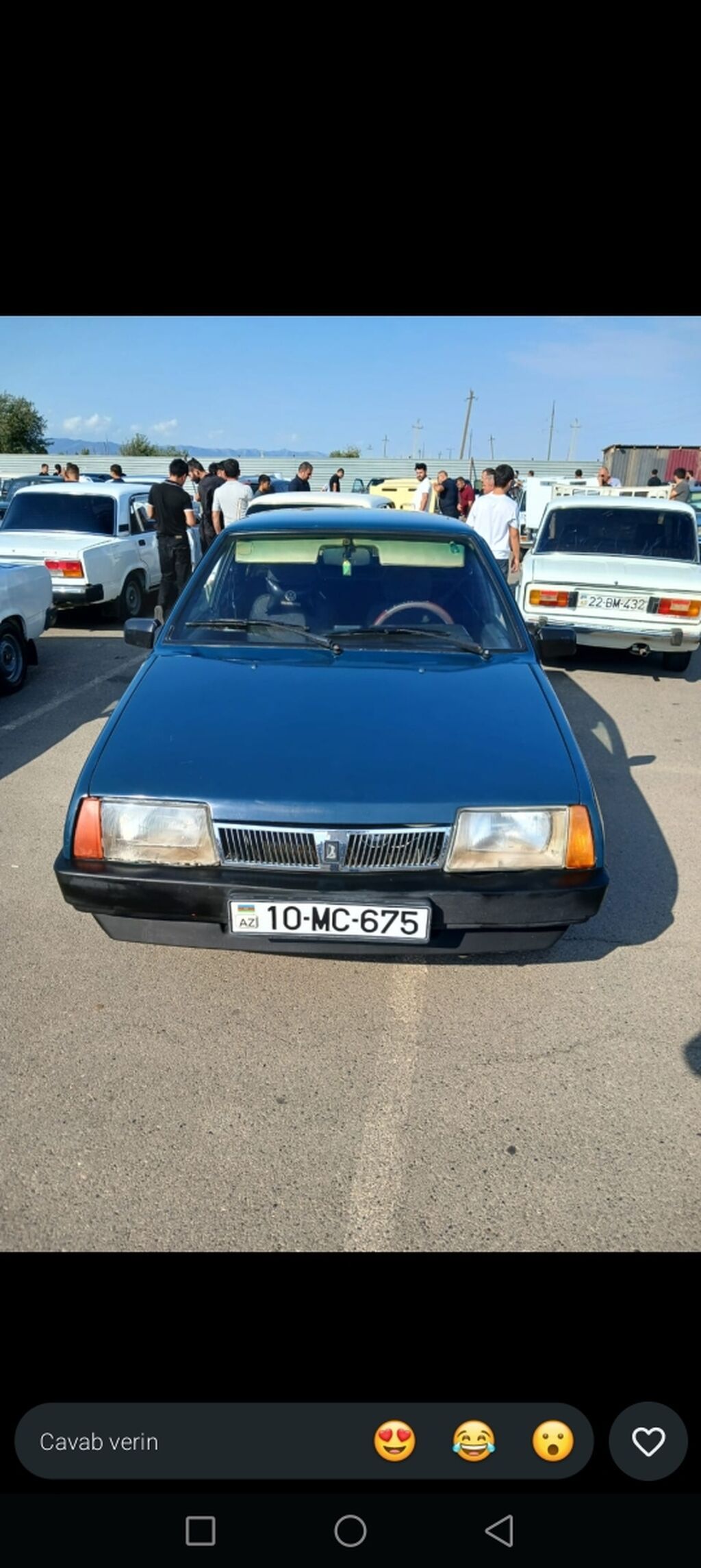 Lada Samara (21099) sedan - Kuzov: 4 qapılı sedan, mavi rəng — Avto, Xırdalan (7)