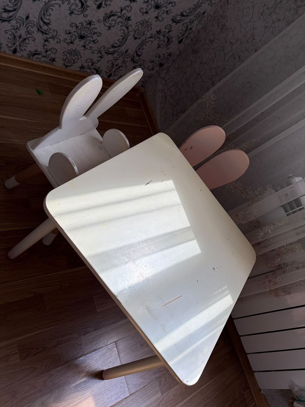 Uşaq masa və stul dəsti - Dəst: 1 ədəd kvadrat masa + 2 ədəd stul — Mebel, Bakı (3)
