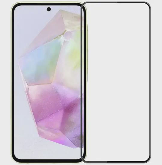Samsung Galaxy A36 3D OG Sticker Black Glass — Qoruyucu plivelər, Bakı