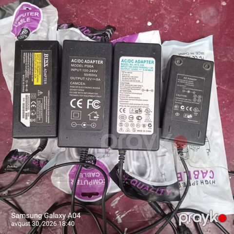 Ac/dc Adapterlər — müxtəlif modellər və güclər .4 .ədədi birlikdə — Bakı