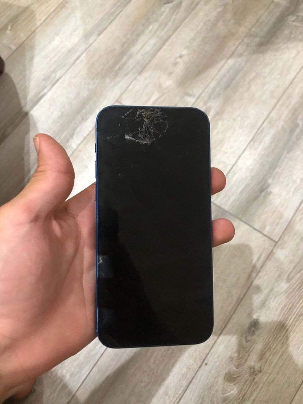 IPhone 12, Mavi, Qırıq — Apple iPhone, Bakı (2)