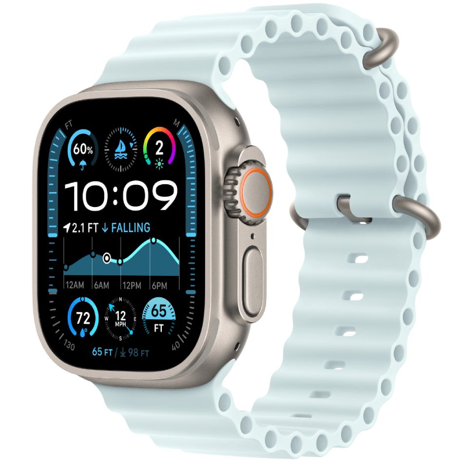 Kəmər Apple Ice Blue Ocean Band Natural Titanium Finish / MXTF3ZM/A — Remişlər və aksesuarlar, Bakı (2)