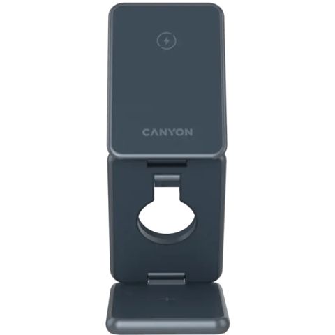 Simsiz enerji toplama cihazı Canyon Foldable 15W 3in1 CNS-WCS309M Dark Gray — Bakı