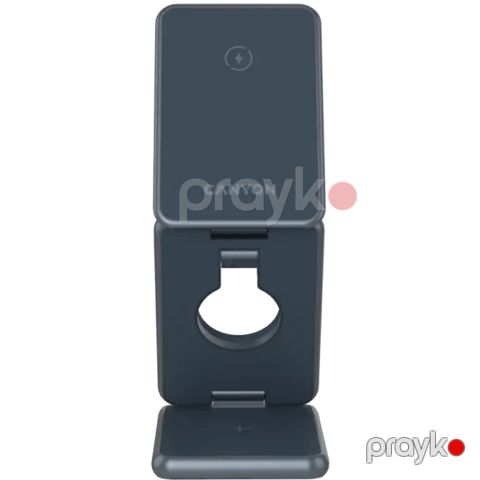 Simsiz enerji toplama cihazı Canyon Foldable 15W 3in1 CNS-WCS309M Dark Grey — Bakı