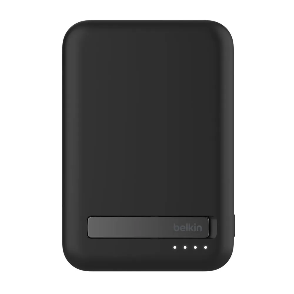 Power Bank Belkin BoostCharge Pro Qi2 15W Magnetic Wireless, 10000 mAh + Stand, qara (BPD008BTBK) — Bakı