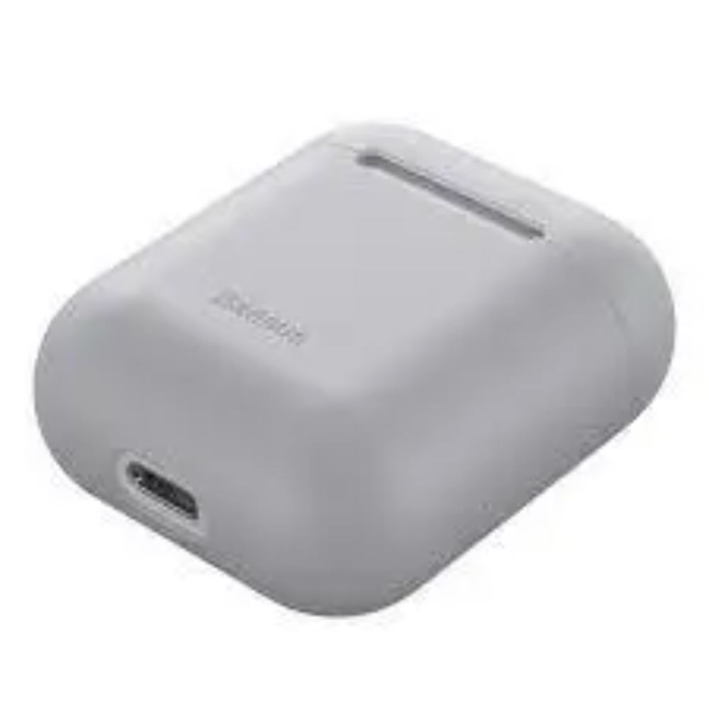 Baseus Silicon Case Airpods 1/2 Grey Wiappod-Bzog — Mallar, Bakı (2)