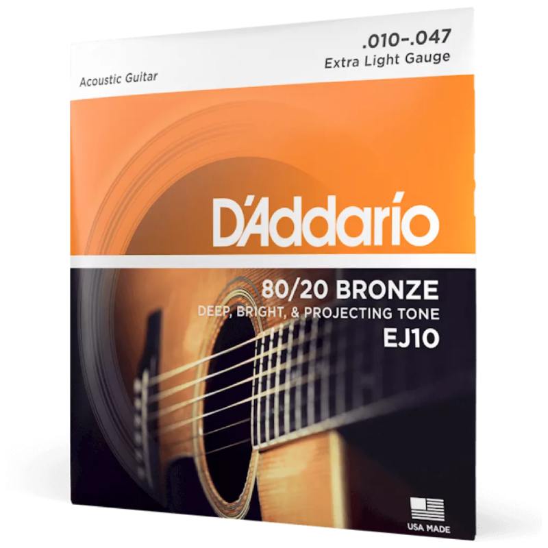 D-Addario EJ10 80/20 Bronze 10-47 Extra Light — Musiqiə alətləri, Bakı (2)