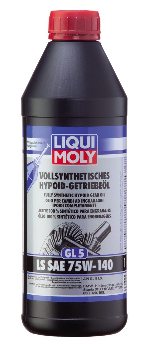 Sürətlər qutusu üçün yağ Liqui Moly Vollsynthetisches Hypoid-Getriebeöl GL5 LS SAE 75W-140 4421 1 lt — Bakı