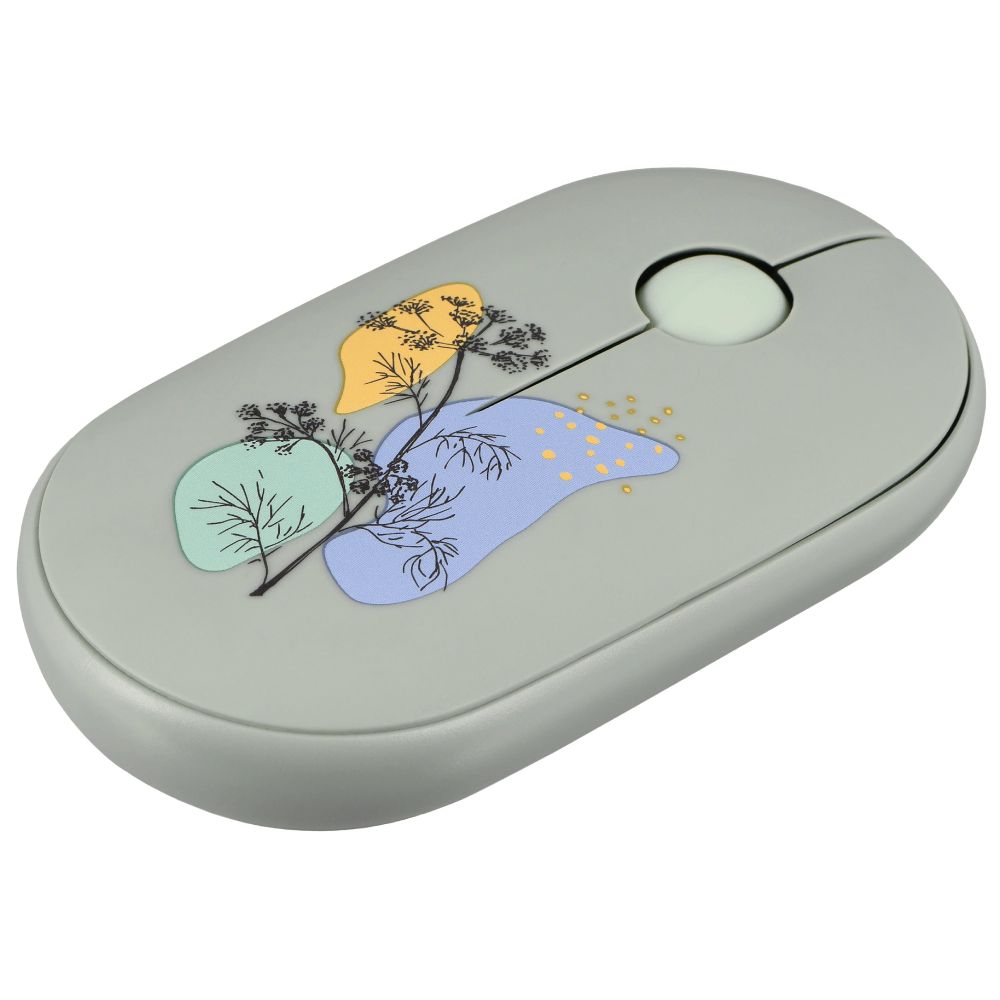 Mouse 2E MF300 Silent 2E-MF300WFLORAGN Green — Klaviaturalar və siçanlar, Bakı (3)