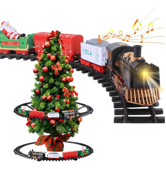 Train Christmas Train Set Around The Christmas Tree 982 — Bakı
