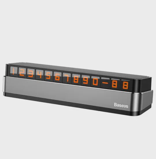 Baseus Parking Number Plate ACNUM-B0G Gray — Telefon dayaqları və tutacaqları, Bakı