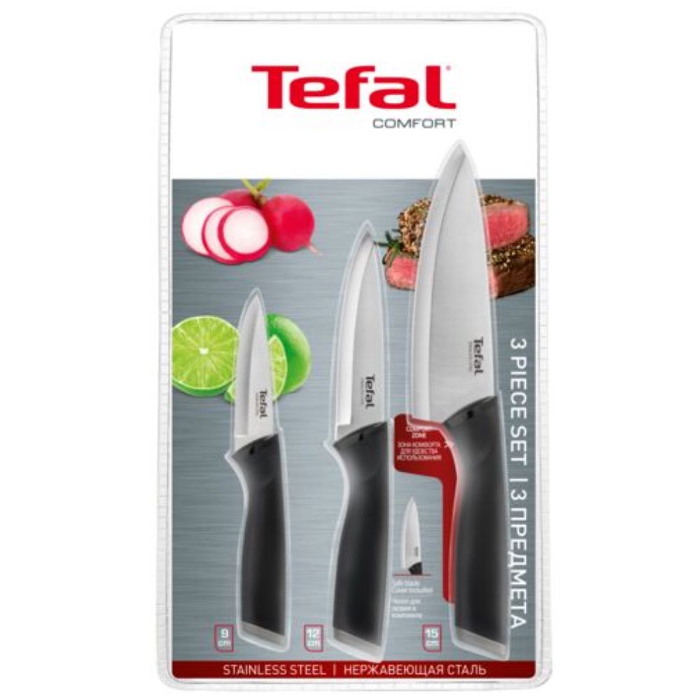Bıçaq dəsti Tefal Comfort 3 parça 2100121762 — Bıçaqlar və doğrama taxtaları, Bakı (4)
