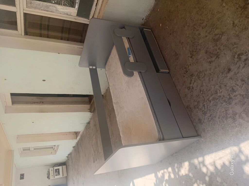 Uşaq çarpayısı və döşək dəsti - Rəng: boz - Material: laminat/MDF — Mebel, Bakı (4)
