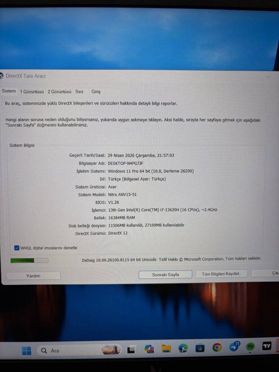 Noutbuk Acer Nitro RTX4050 — Elektronika, Bakı (10)